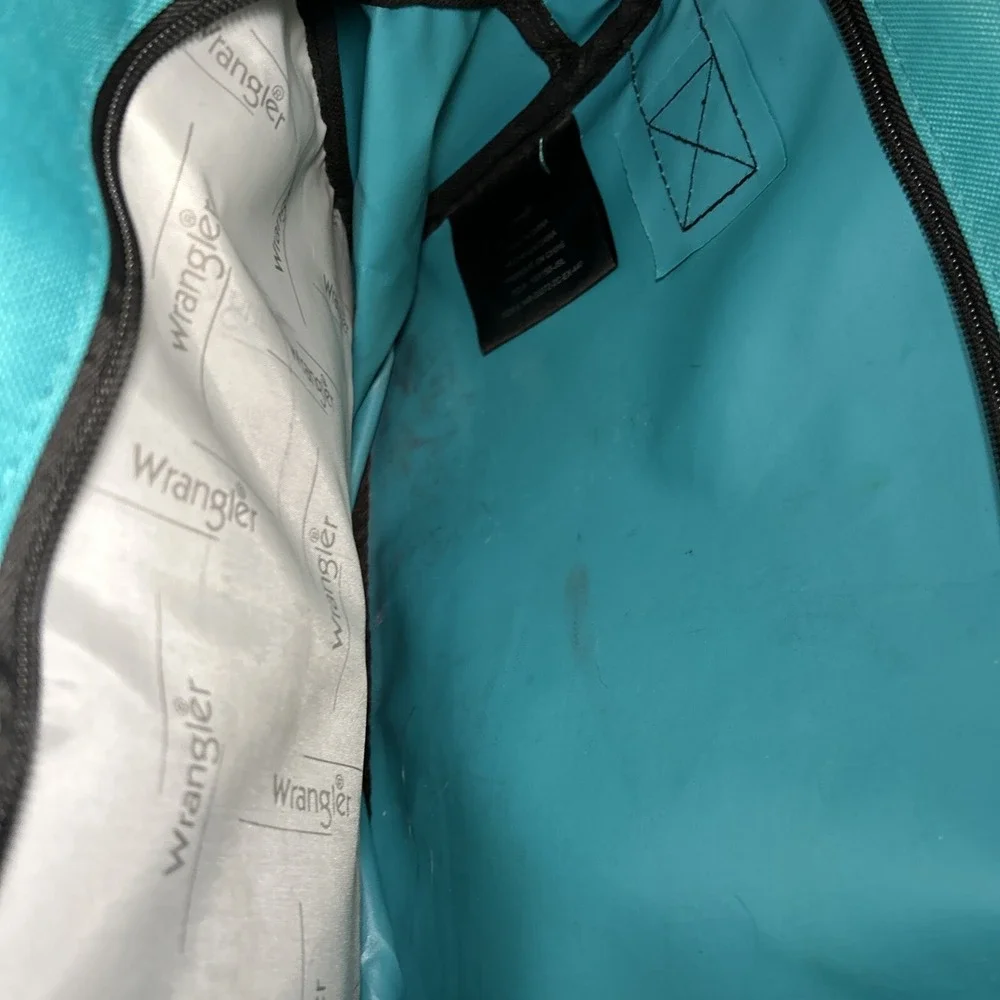 Wrangler Laptop Crossbody Bag Blue Black Travel Tote Bag 15 inch Computer‎ Case